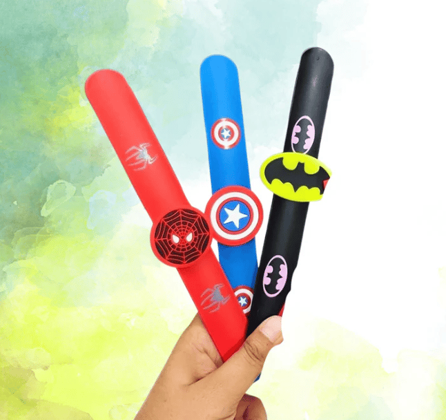 Silicone Superhero Slap Band for Kids (Pack of 3)