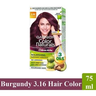 Garnier Naturals Cream Hair Color, Burgundy - Pack Of 1 (75ml)