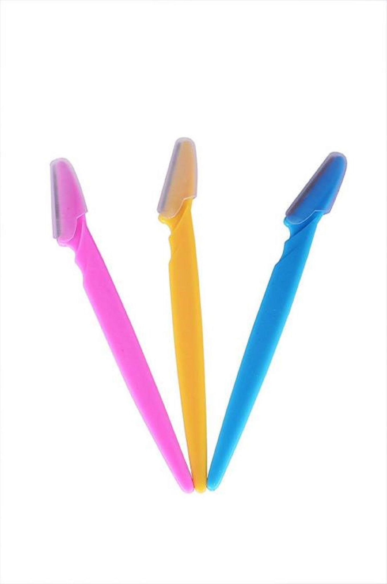 3Pcs/lot Portable Eyebrow Trimmer Hair Remover Set Eye Brow Shaver For Makeup Kit Stainless Steel Cutting Cosmetic Tools