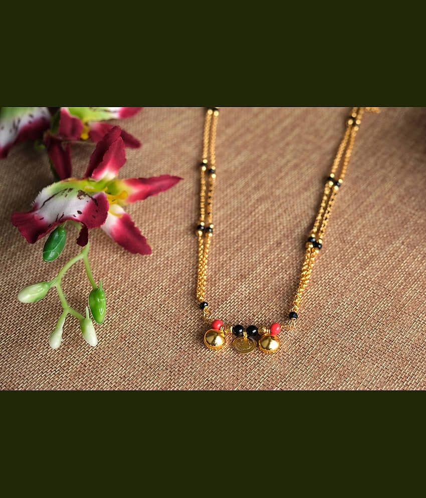 RANEM Golden Mangalsutra ( Pack of 1 )