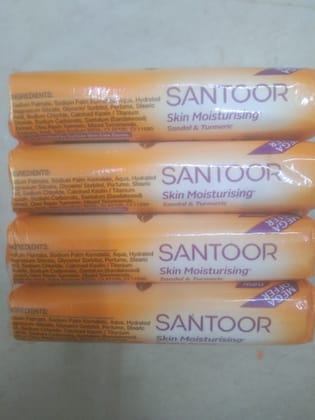 Santoor Skin moisturising Sandal & turmeric 4*46g 
