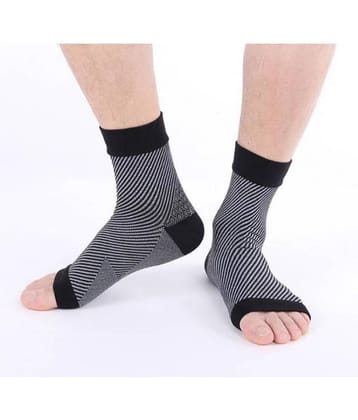 JUST RIDER Unisex Foot Compression Sleeves Brace Support for Ankle and Heel