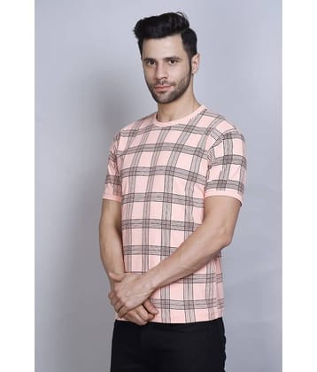 PASURE Pack of 1 Cotton Regular Fit Men's T-Shirt ( Pink )