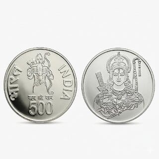500 Rupees -Shri Ram Ji, India Silver-plated Fantasy Coin Silver Collection