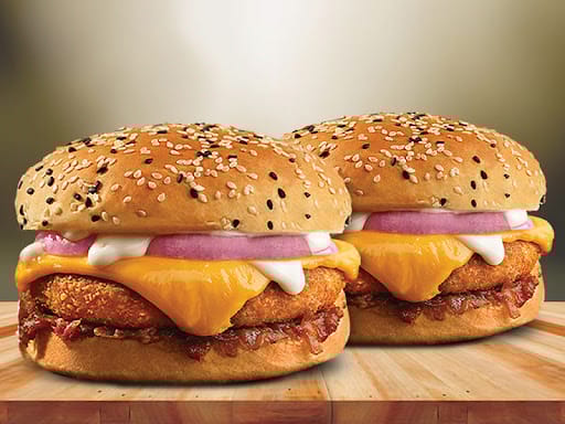 2 X Chicken Cheese Club Burger (Double Trouble)