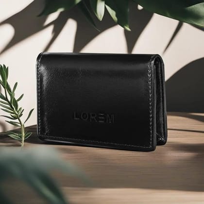 LOREM Mini Wallet for ID, Credit-Debit Card Holder & Currency with Push Button for Men & Women-UF