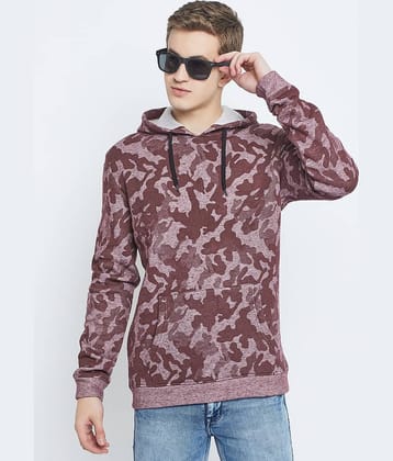 GET GOLF Fleece Hooded Men's Sweatshirt - Red ( Pack of 1 )