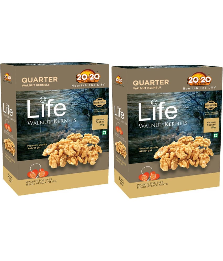 20-20 Dry Fruits Walnuts (Akhrot) 500 g