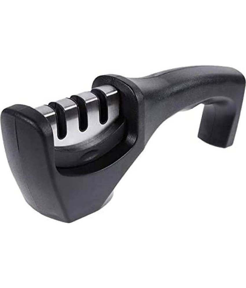 Shopeleven Black Iron Knife Sharpner Blade Length 5 cm ( Pack of 1 )