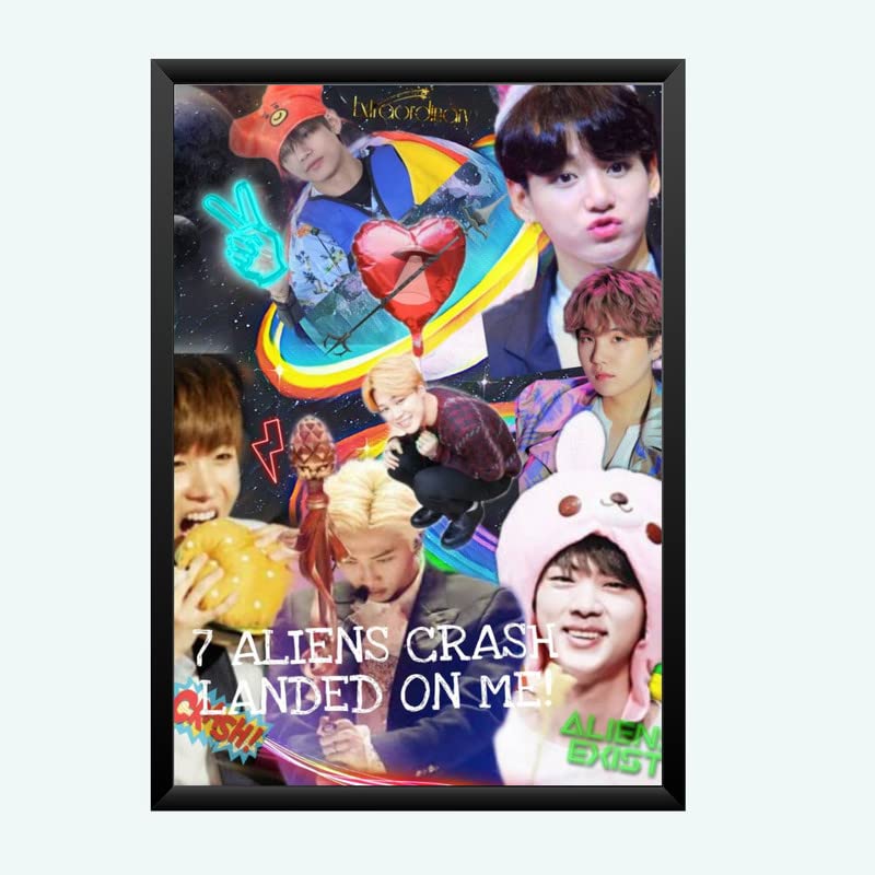 Nokkes Bts Army Bangtan Boy V suga J-Hope Jungkook Jin Jimin Rm 8X12 Inch Size Photo Frame Photo Home Office_bts5_22
