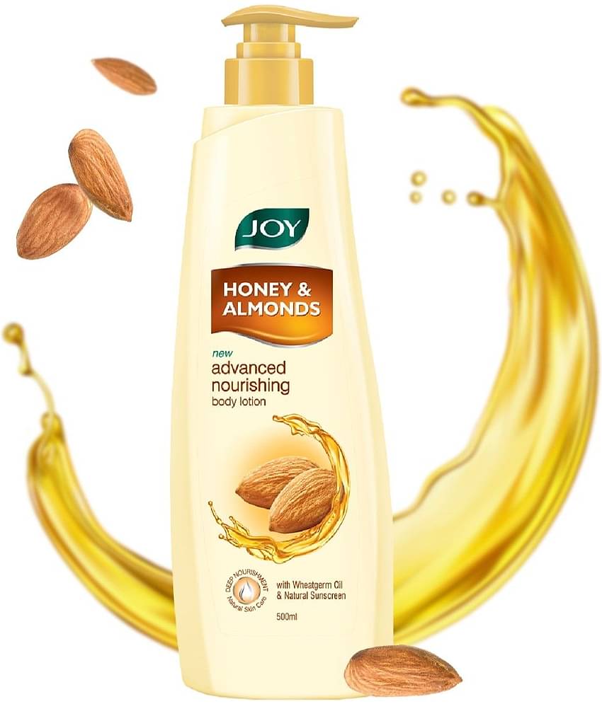 Joy Honey & Almonds Advanced Nourishing Body Lotion WIth Natural Sunscreen 500ml (Pack of 1)