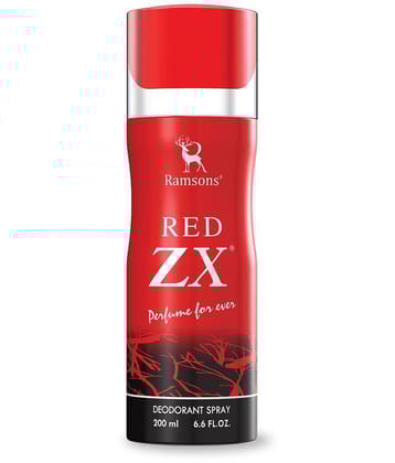Ramsons Red ZX Deodorant Spray for Unisex 200 ml ( Pack of 1 )