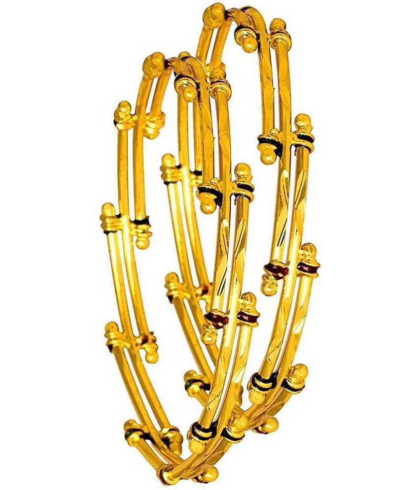 Traditional Ethnic One Gram Gold Plated Designer Red & Green Meenakari Bangle for Women & Girls.