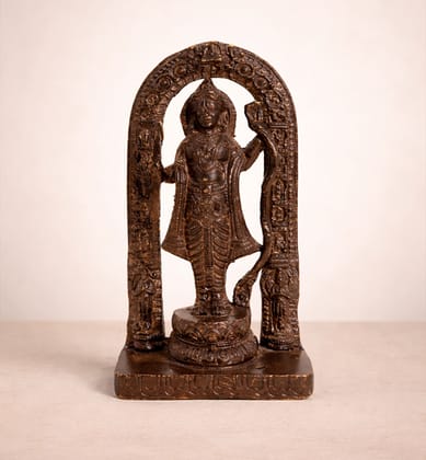 Handcrafted Bell Metal Lord Ram Idol – Dark Antique Finish Handcrafted Bell Metal Lord Ram Idol – Dark Antique Finish