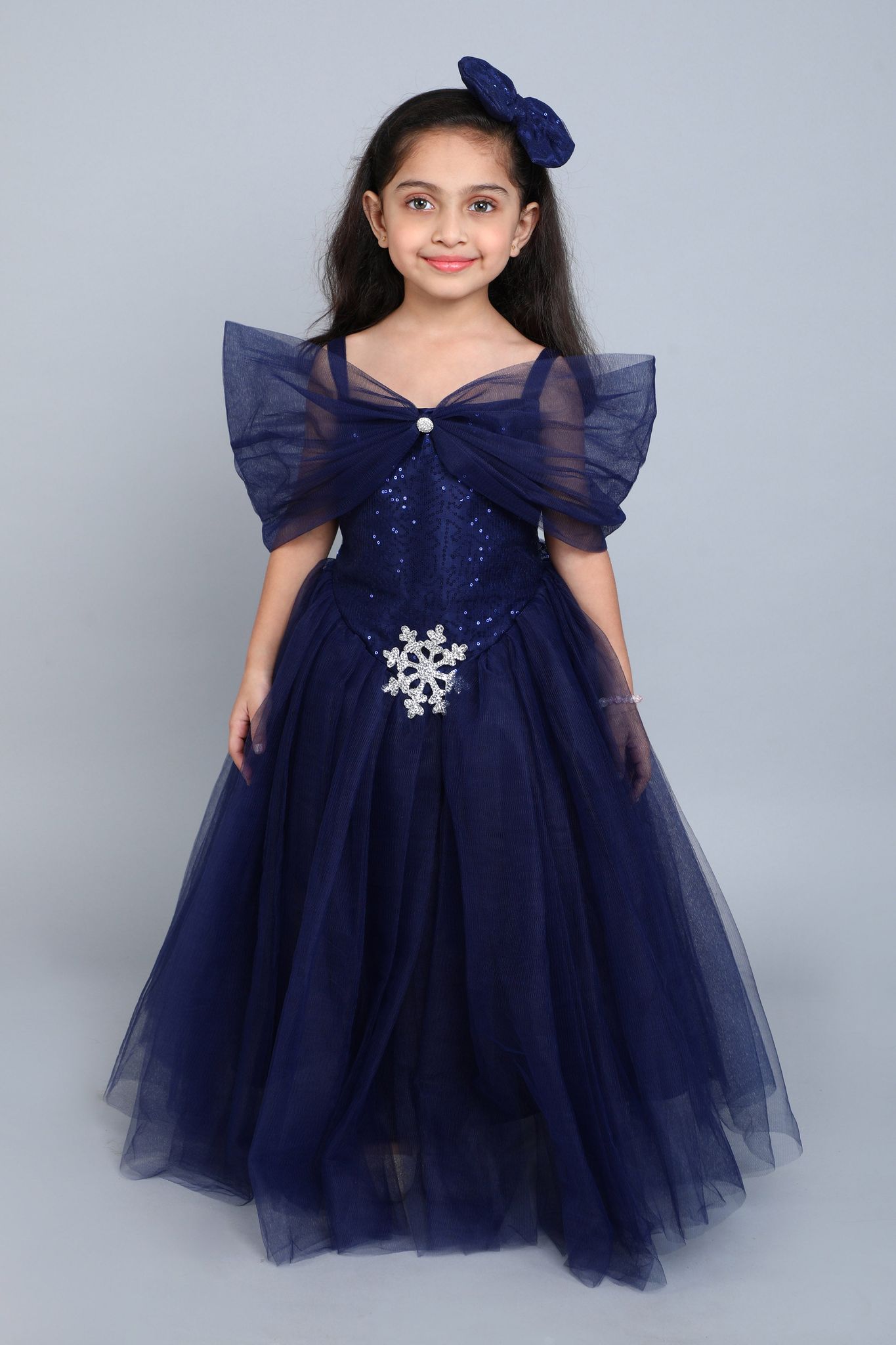 PinkChick Navy Blue Princess Ball Gown-1-2Y / Navy Blue