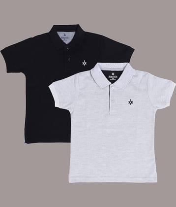 NEUVIN Pack of 2 Baby Boys Cotton Blend Polo T-Shirt ( Multi )