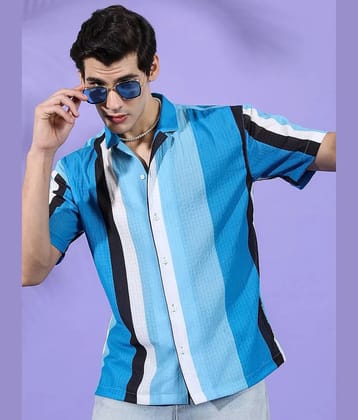 The Indian Garage Striped Spread Collar Regular Fit Opaque Casual Shirt - None