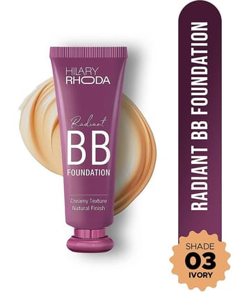 Hilary Rhoda Dewy Liquid For All Skin Types Skin Ivory Foundation Pack of 1