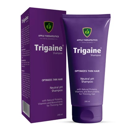 Trigaine Shampoo 200ml | pH Balanced Best Daily Shampoo For Heat Treated & Color Damaged Hair | Protein Intensive Dermatologist-Recommended Everyday Use for Women & Men Trigaine Shampoo 200ml | pH Balanced Best Daily Shampoo For Heat Treated & Color Dama