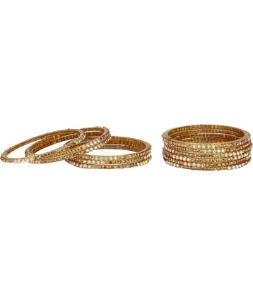 Somil Colorful Glass Bangle Set Ornamented With Colorful Beads & Stones Styles And Trady Set Of Twelve With Safety Box-SB45_2.6