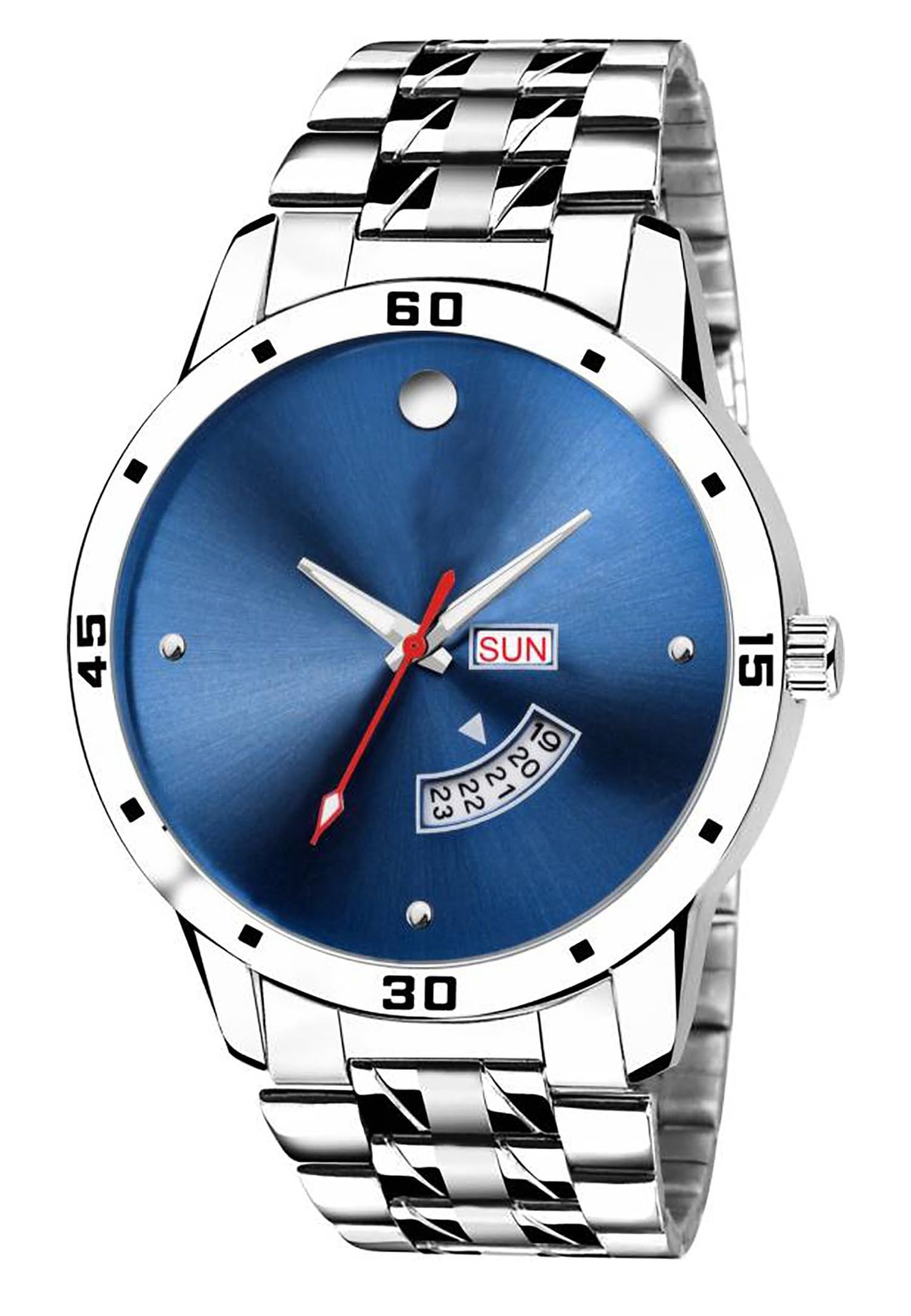 Blue Day Date Analog Watch for Men LR105