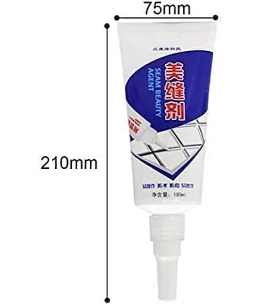 GLOWELL Waterproof Tile Gap/Crack/Grout Filler Water Resistant Silicone Sealant for DIY Home Sink Gaps/Gaps Filler Tube/Tiles Gaps/Grouts Repair Filler Tube