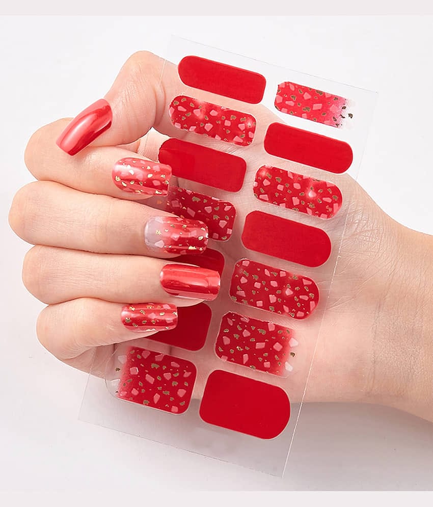 The Canvas Arts 14 Tips Finger Nail Sticker Women Stickers 10 g