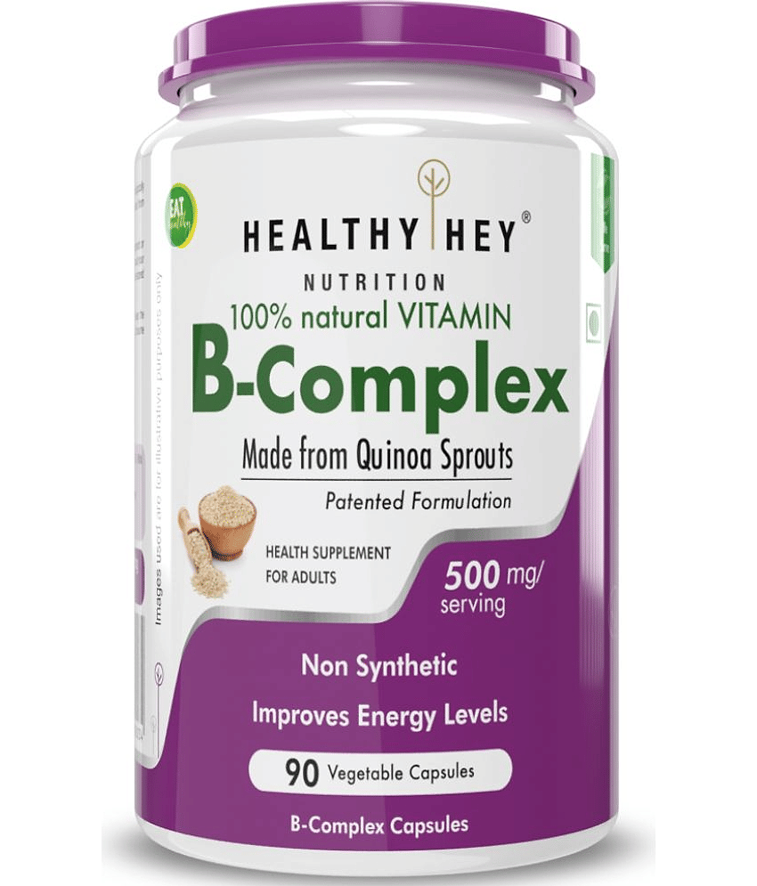 HEALTHYHEY NUTRITION 100 % Natural Vitamin B-Complex 90 no.s Capsule