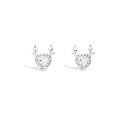 Toma Studs | 925 Silver Earrings for Women-Silver