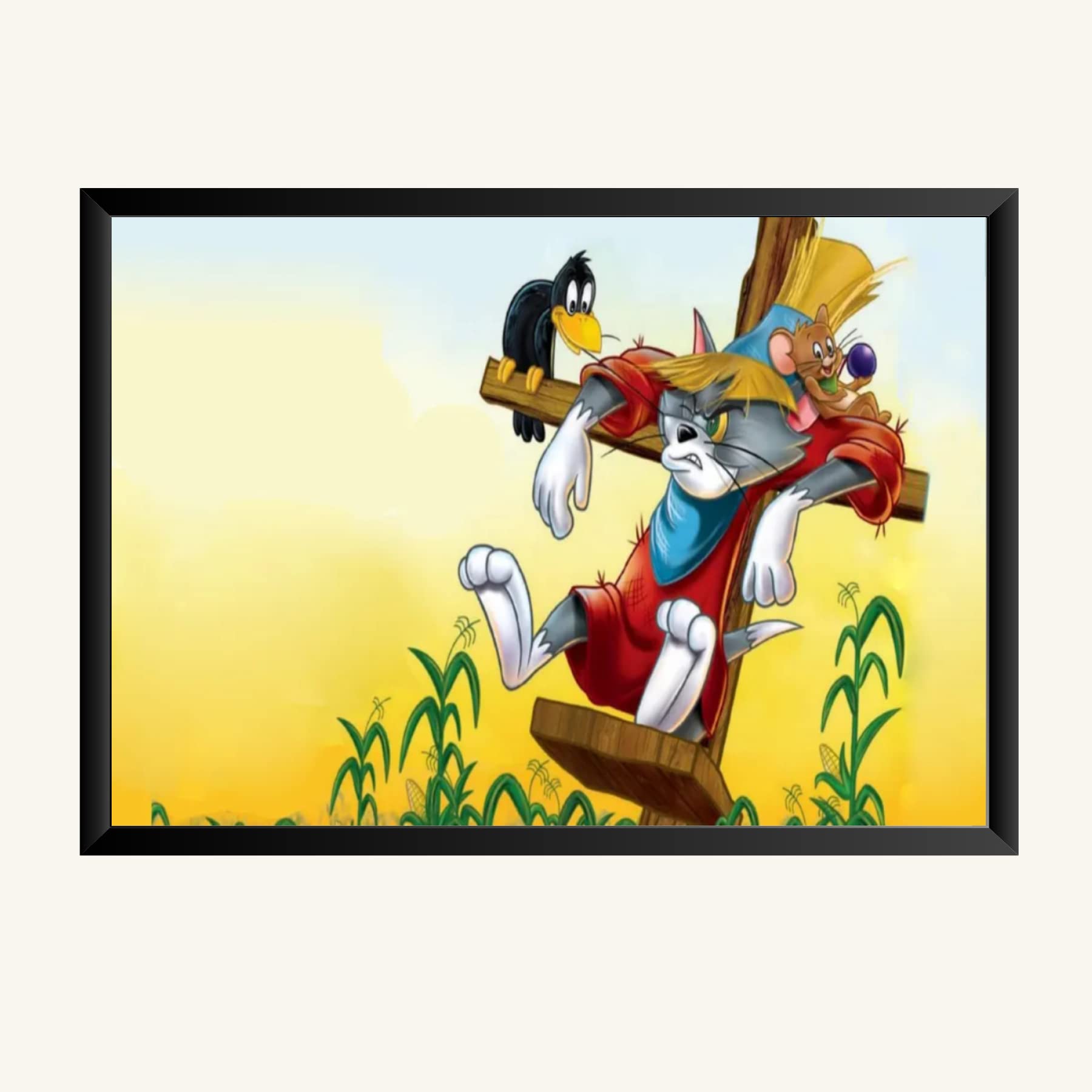 NOKKES Tom And Jerry Photo Frame Wall Poster 8X12 In Printed Poster Photo Paper 300Gsm Photo Frame For Wall Decoration _46