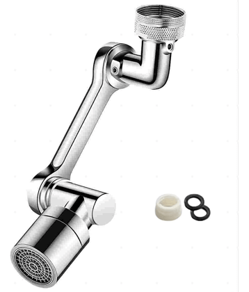 BATHONIX 1080° Two Mode Extension Faucet Aerator Rotating Plastic (ABS) Kitchen Sink Tap (Sink Cock)