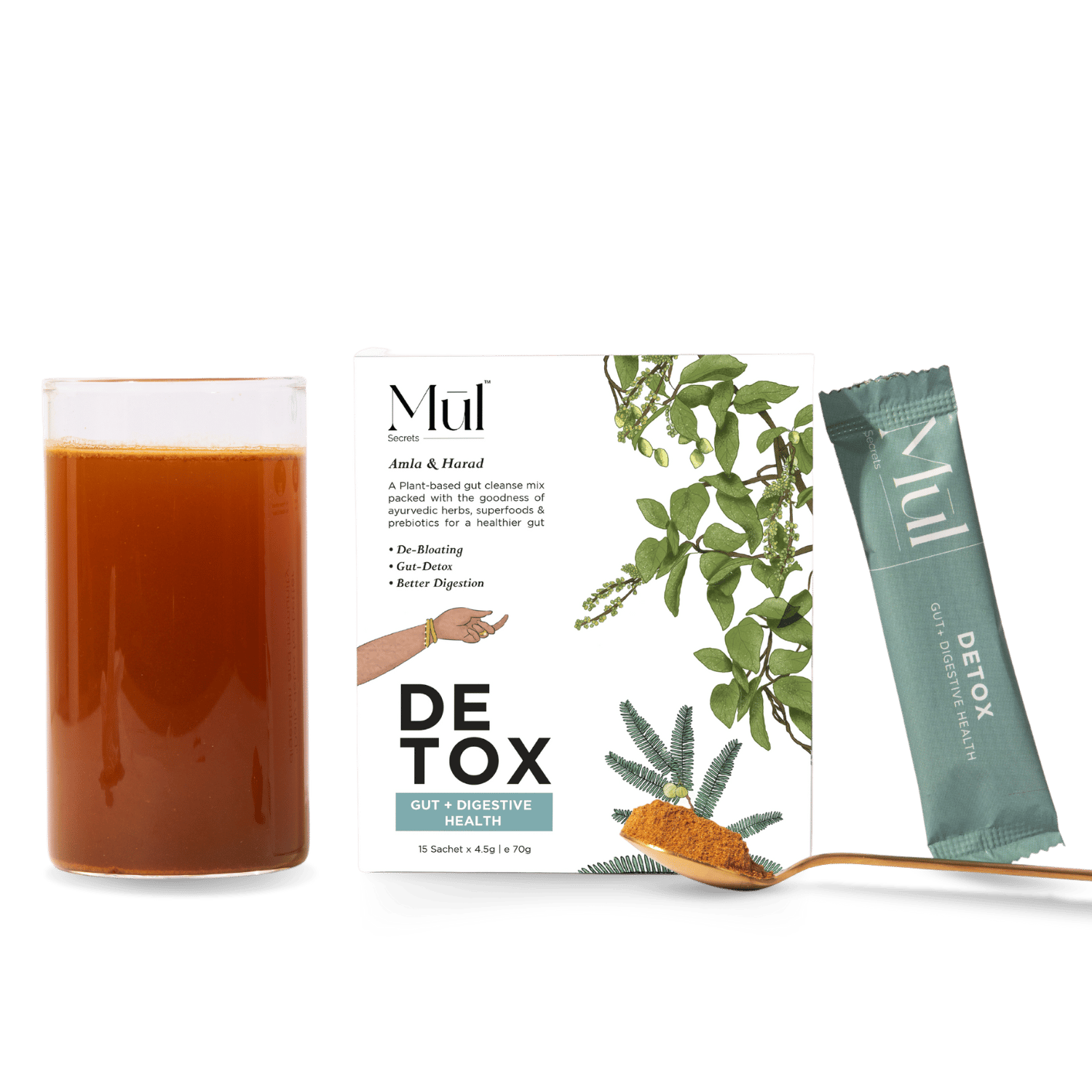 Detox: Gut + Digestive Health Care Nutrition for Gut Health-Starter pack: 15 Sachets