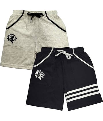 atlans Pack of 2 Cotton Blend Shorts For Boys ( Multi Color )