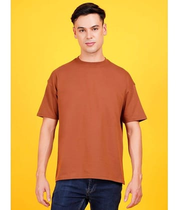 DAFABFIT Cotton Blend Oversized Fit Solid Half Sleeves Men's T-Shirt - Black ( Pack of 1 )