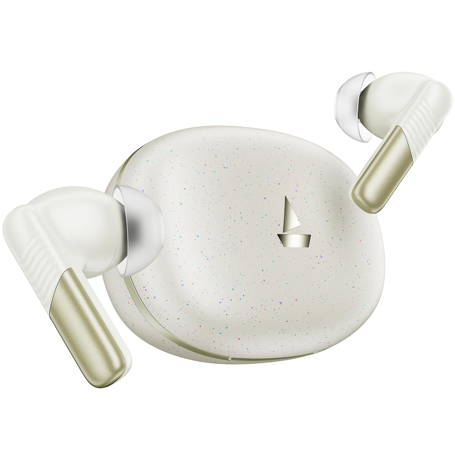 boAt (2025 Launch Airdopes Prime 412, 4Mics AI-ENx Tech, 50 Hrs Battery, Multipoint Connectivity,Fast Charge, App Support, Bluetooth Earbuds, TWS Ear Buds Wireless Earphones with mic (Sahara Chic)