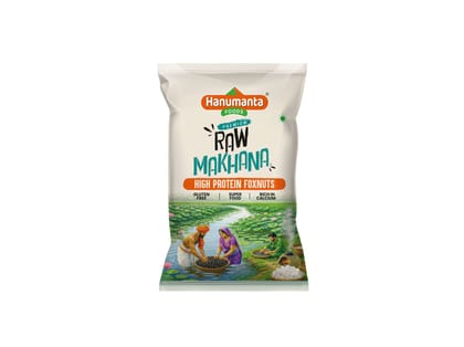Hanumanta Foods Premium Raw Makhana | High Protein Foxnuts | Gluten Free | 200g