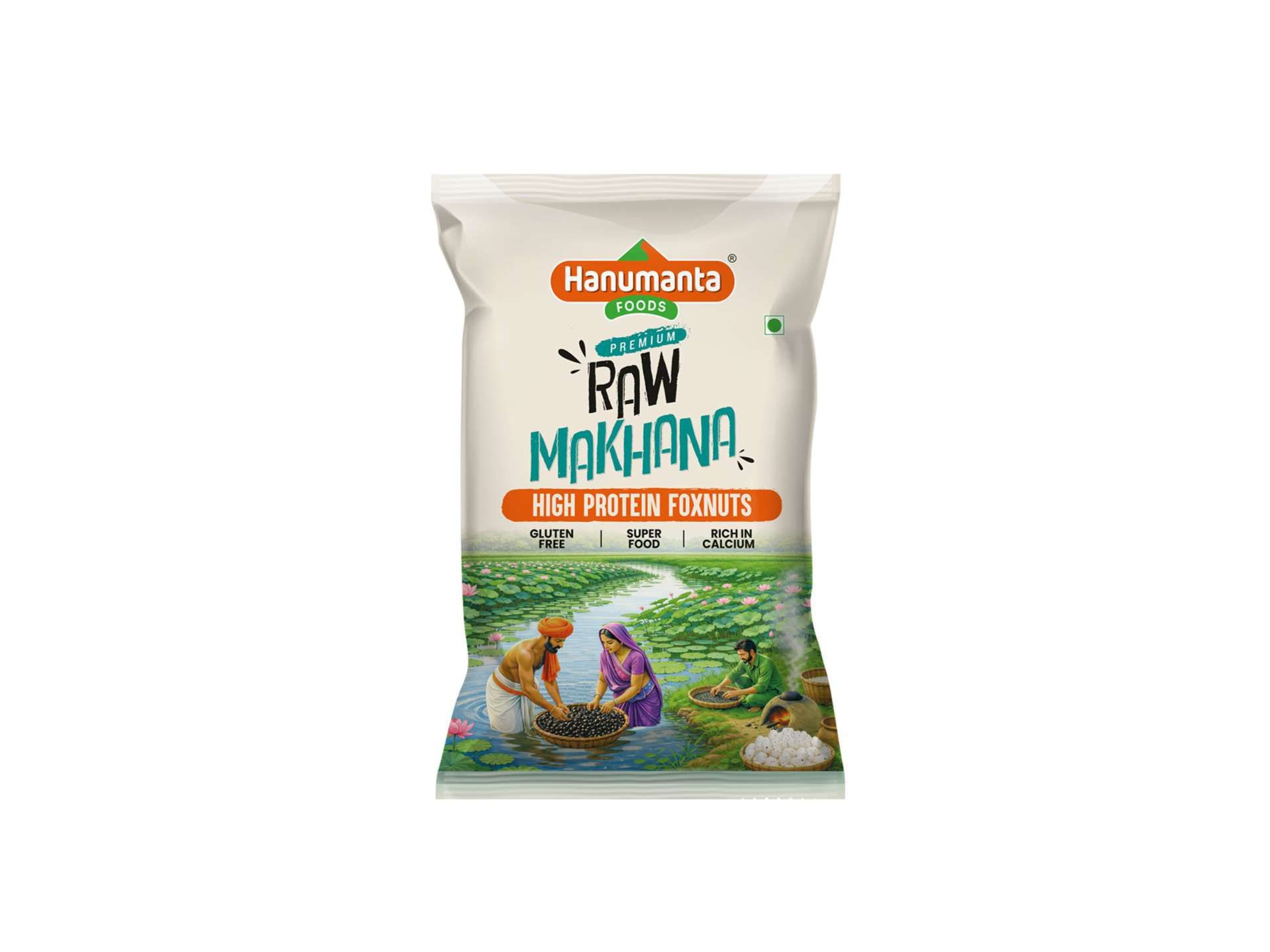 Hanumanta Foods Premium Raw Makhana | High Protein Foxnuts | Gluten Free | 200g