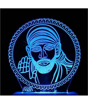 SUPER AJANTA 2019 Saibaba 3D Night Lamp Multi - Pack of 1