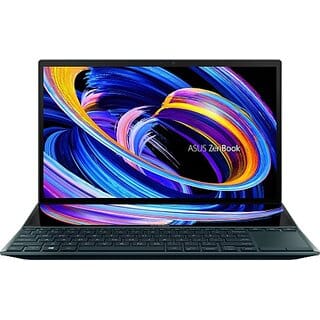 Asus Zenbook Duo 14 (2021) Touch Panel Core I5 11Th Gen - (16 Gb/512 Gb Ssd/Windows 11 Home/2 Gb Graphics) Ux482Eg-Ka521Ws Thin And Light Laptop(14 Inch, Celestial Blue, 1.62 Kg, With Ms Office)