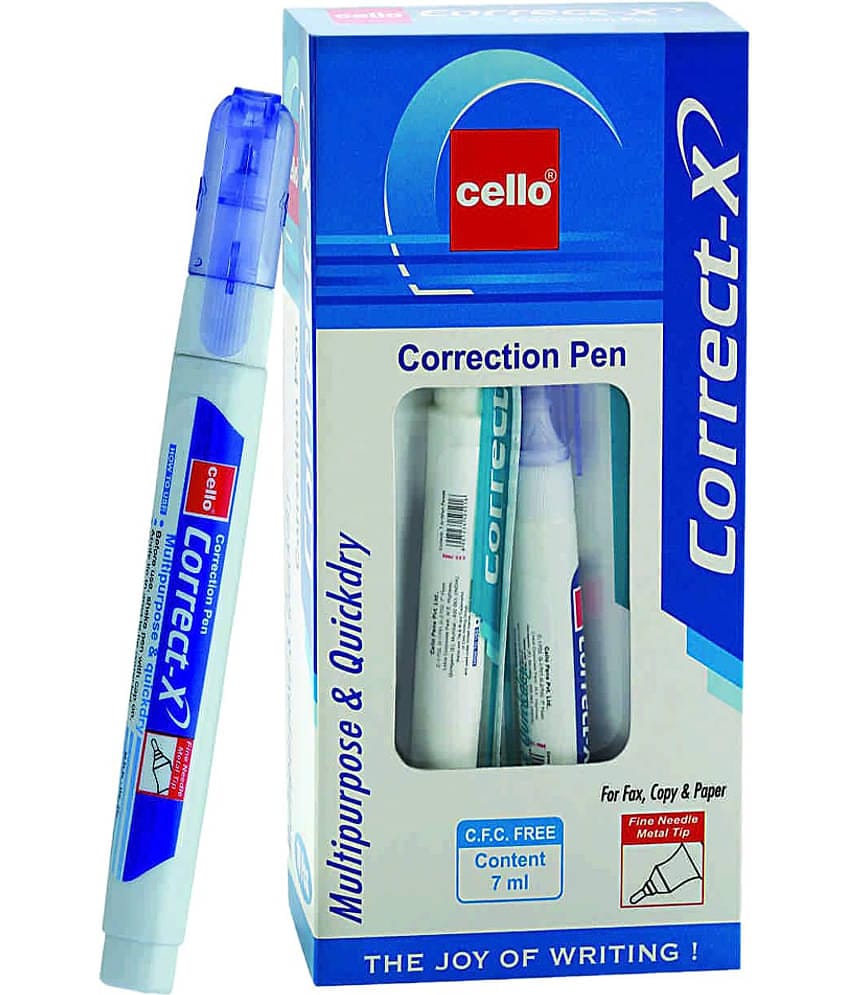 Cello Correct-X Correction Pen - Pack of 15