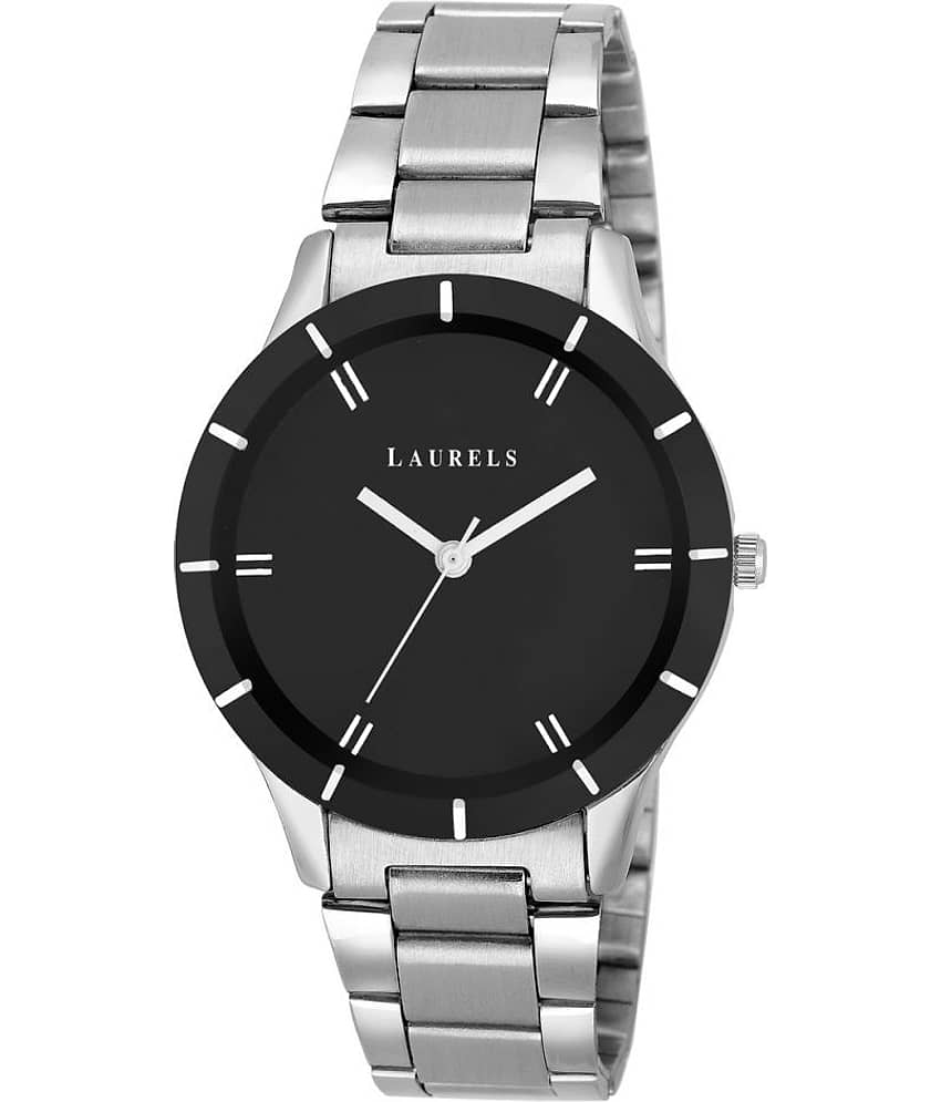 Laurels Black Color Analog Women's Watch With Metal Chain:  LWW-COLORS-II-020707
