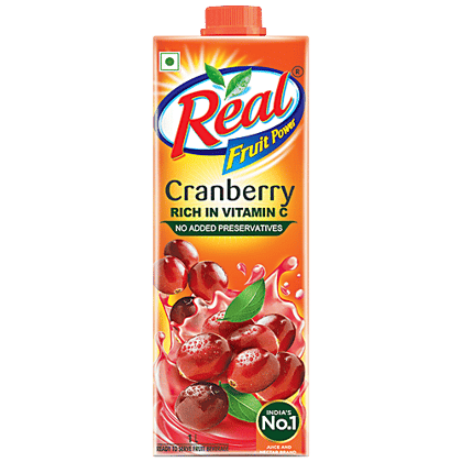 Real Fruit Power Juice - Cranberry, 1 L
