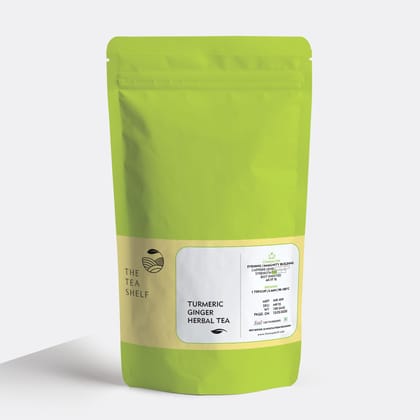 Ginger Turmeric Herbal Tea-100gm Loose Tea Pouch (50 Servings)