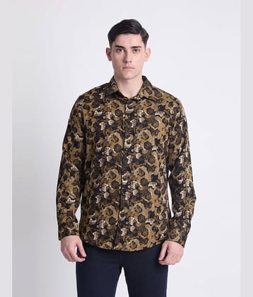 IVOC 100% Cotton Regular Fit Printed Full Sleeves Men's Casual Shirt - Multi ( Pack of 1 )