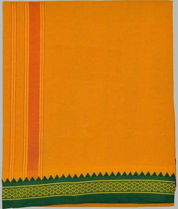 Shyam Handloom Cotton Blend Men's Dhoti Yellow ( Pack of 1 )