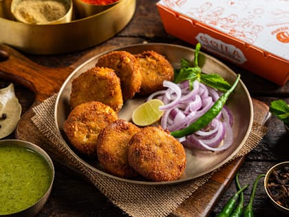 Corn Cheese Tikki.