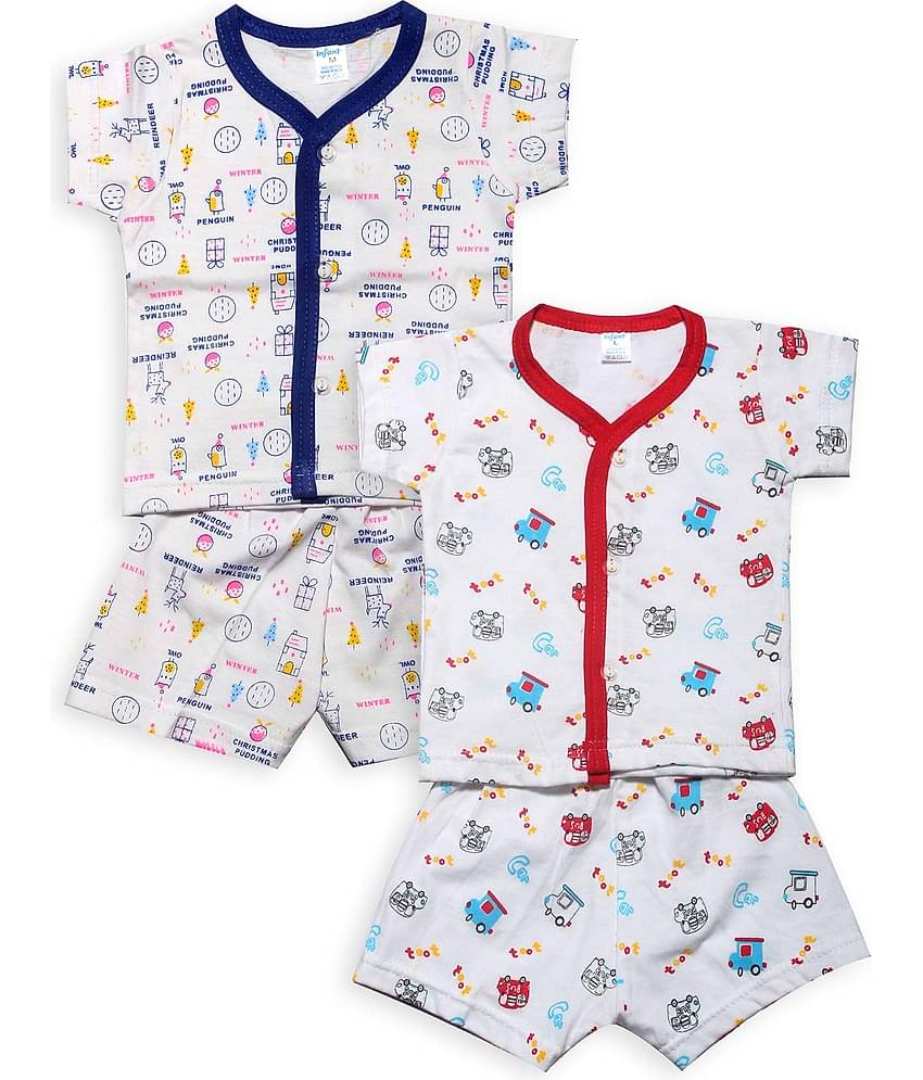 INFANT Unisex for Baby 100% Cotton T Shirts & Shorts ( Multi )