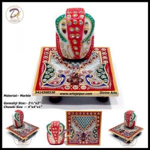 Marble Chowki Ganesha