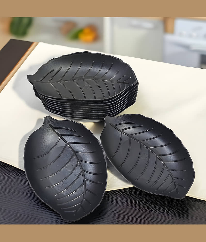 Inpro 12 Pcs Plastic Black Platter