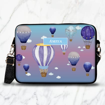 Night Flight Kids Laptop Bag-Blue Pink Gradient / 15.5"